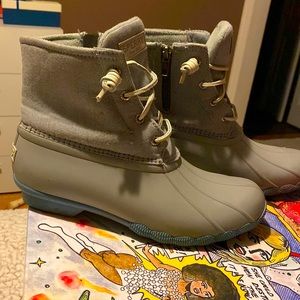 Sperry waterproof rubber boots